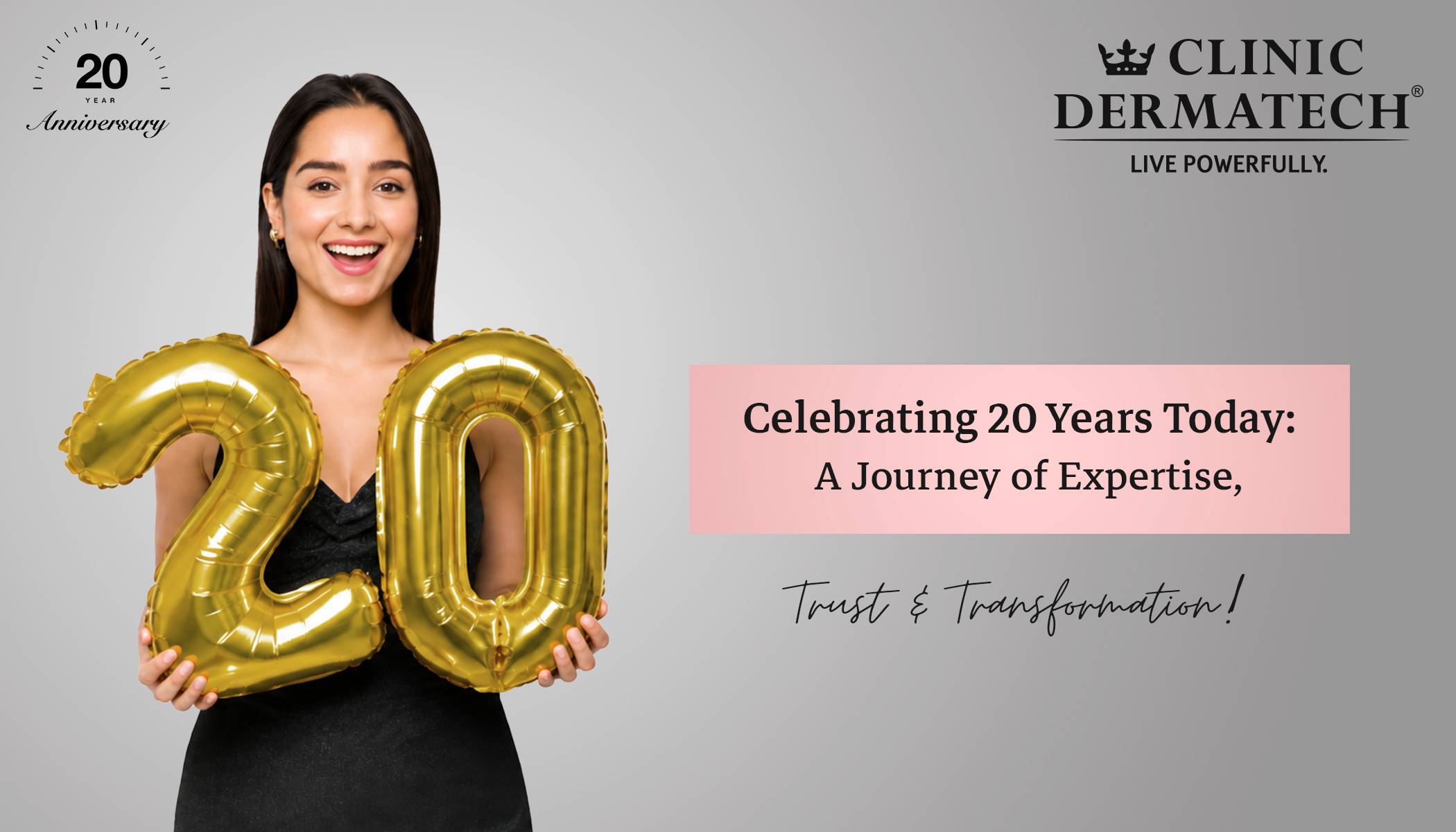 Clinic Dermatech, skin treatments, hair treatments, aesthetic clinic, laser treatments, anti-aging treatments, hair restoration, skin rejuvenation, transforming confidence, 20 years of excellence.
